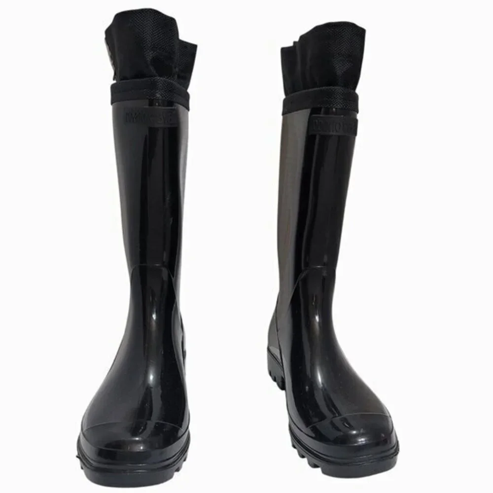 Roberto Cavalli Boots Black Rubber Rain 35